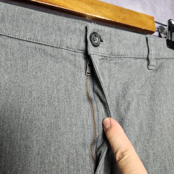 Hawker Rye Shorts Mens 38 Heather Stretch Casual Chino Pockets 11 Inseam Classic - Picture 8 of 13